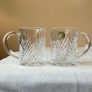 Paul Sebastian Crystal Cut Coffee Cups